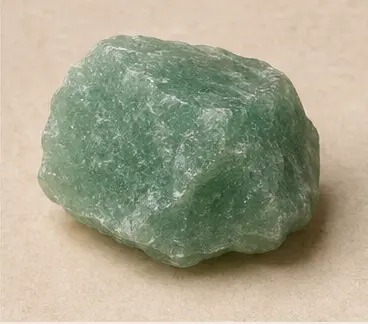 Groene aventurijn met natuurlijke minerale structuur
