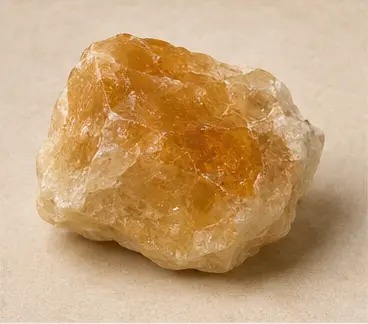 Goudgele citrienkristallen