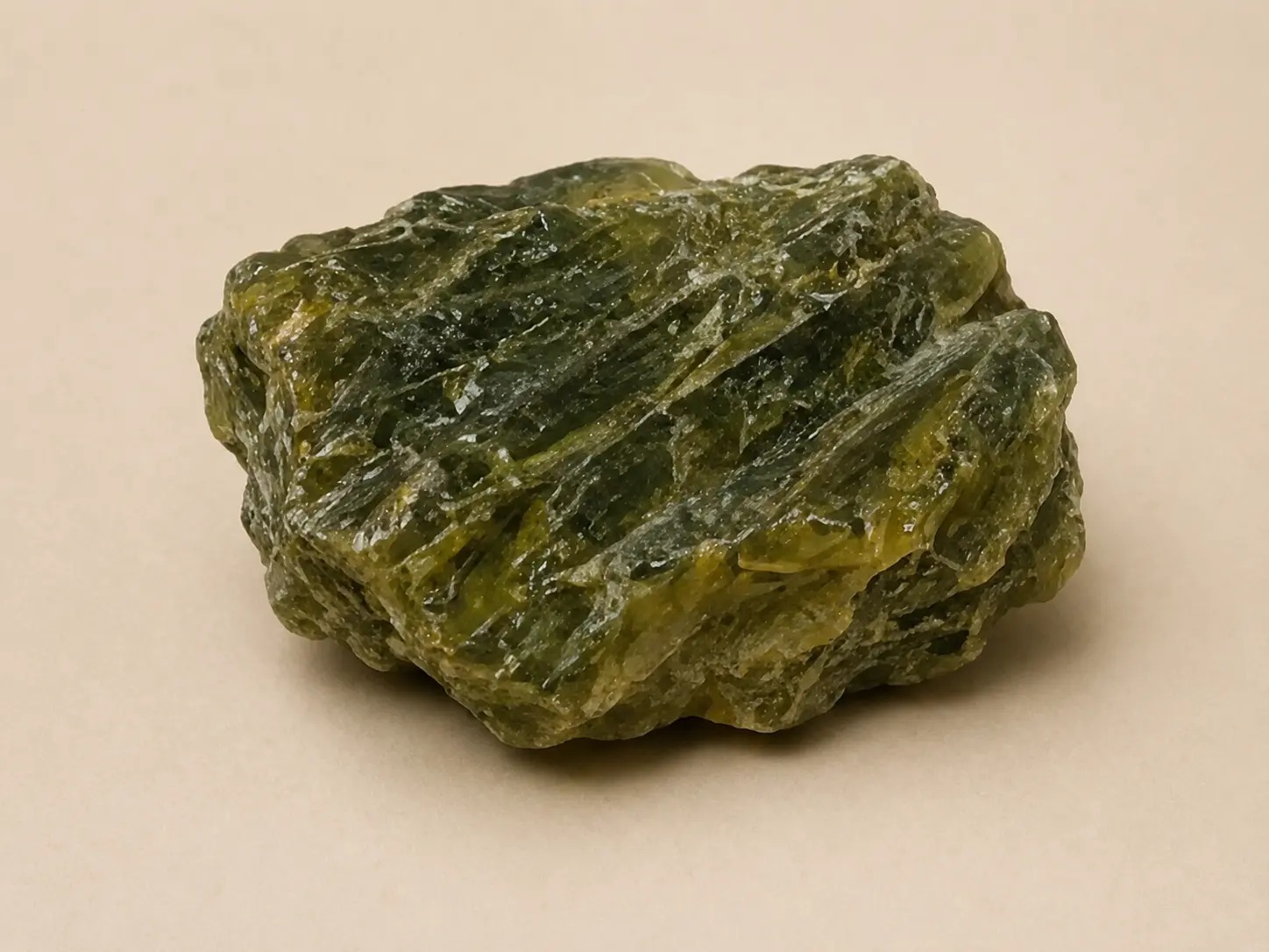 Pistachegroen mineraalprofiel van epidoot