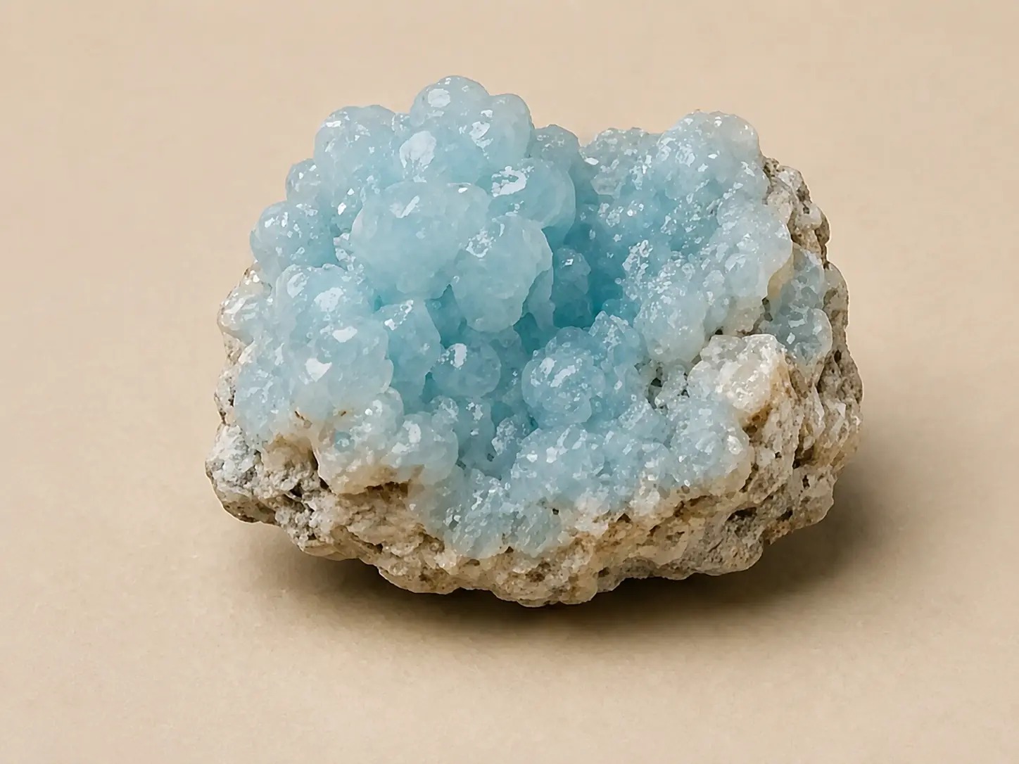 Blauwwit mineraalprofiel van hemimorfiet