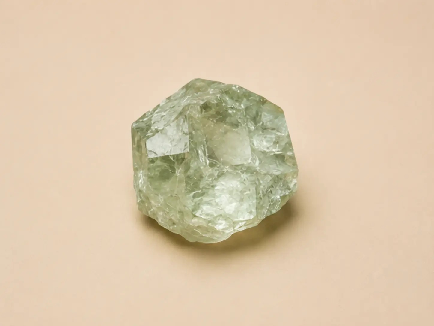 Lichtgroen mineraalprofiel van prasioliet