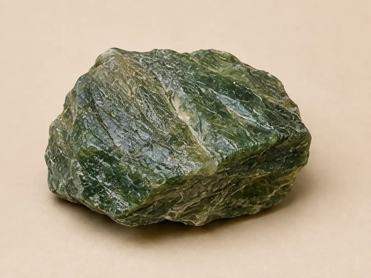 Groen mineraalprofiel van serpentijn