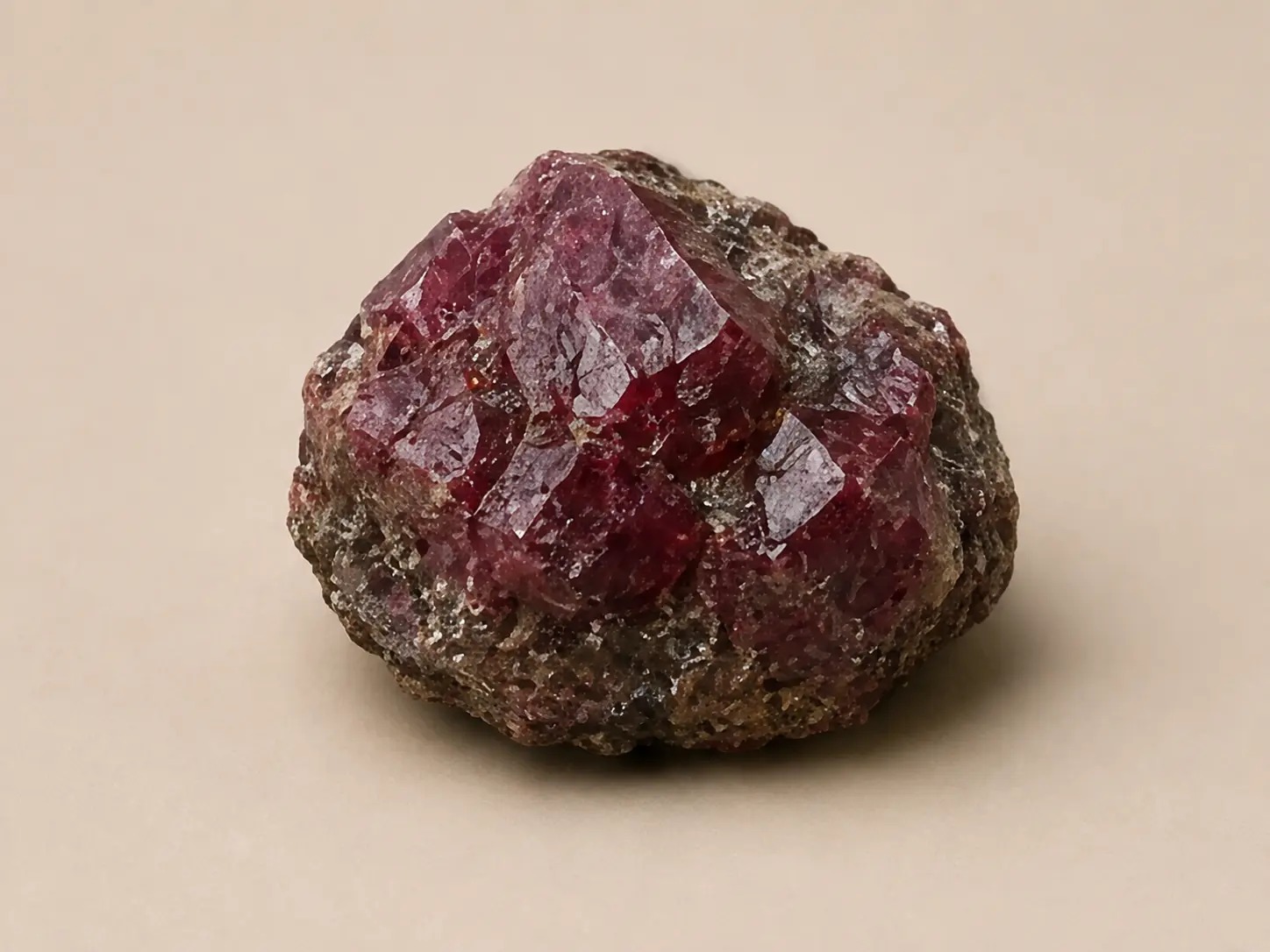 Veelkleurig mineraalprofiel van spinel