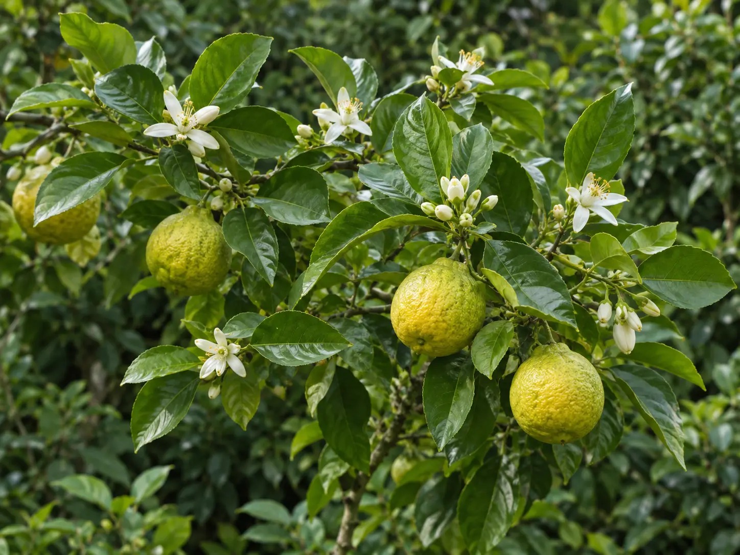 Visuele botanische impressie van Bergamot