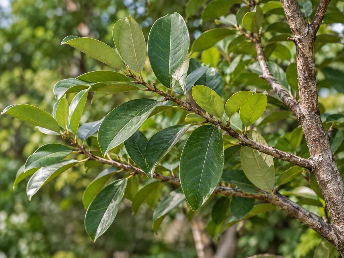 Gegenereerde botanische impressie van Laksiri (Caraipa densifolia)
