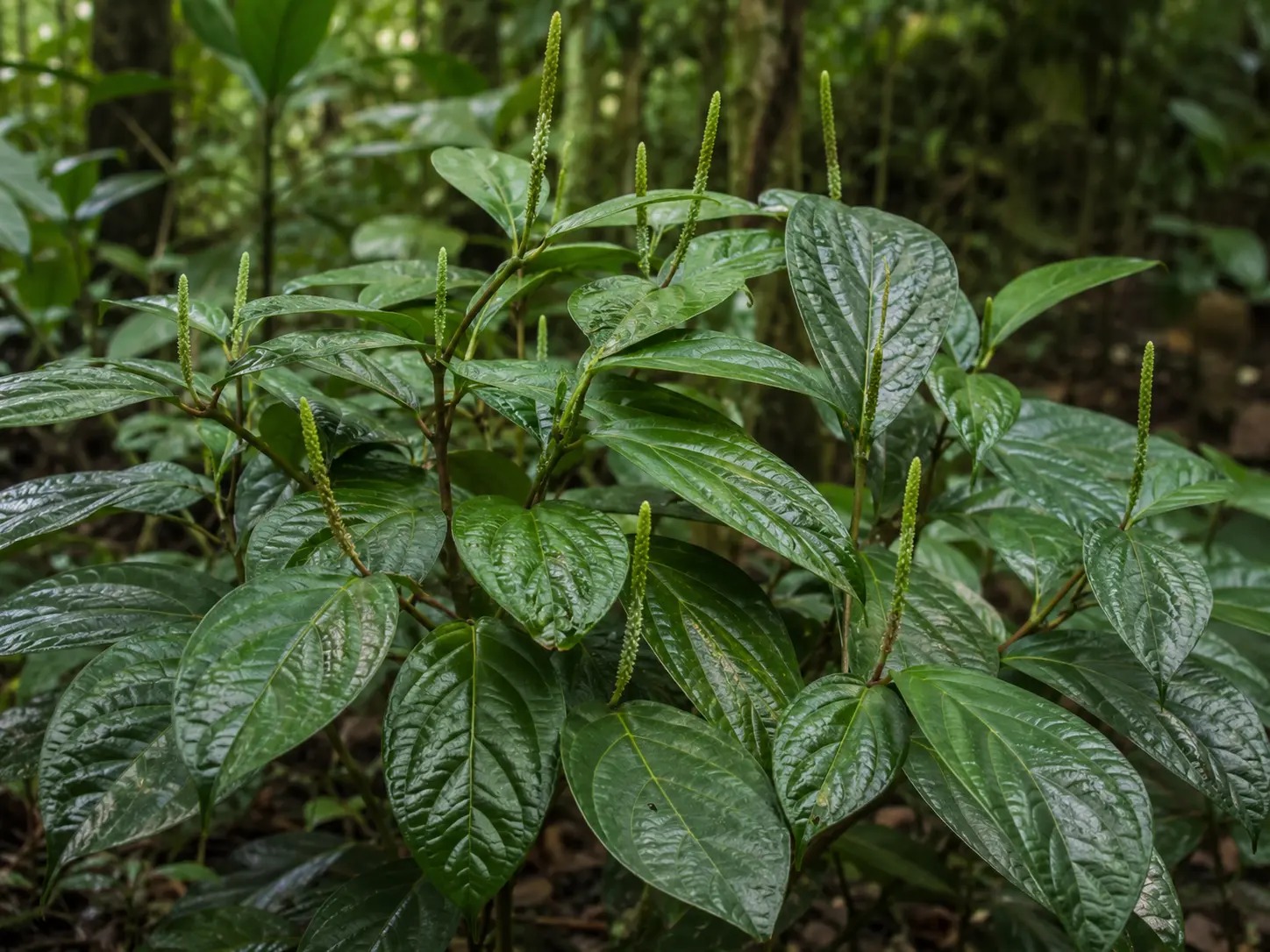 Botanische impressie van Piper bartlingianum (Piper bartlingianum)
