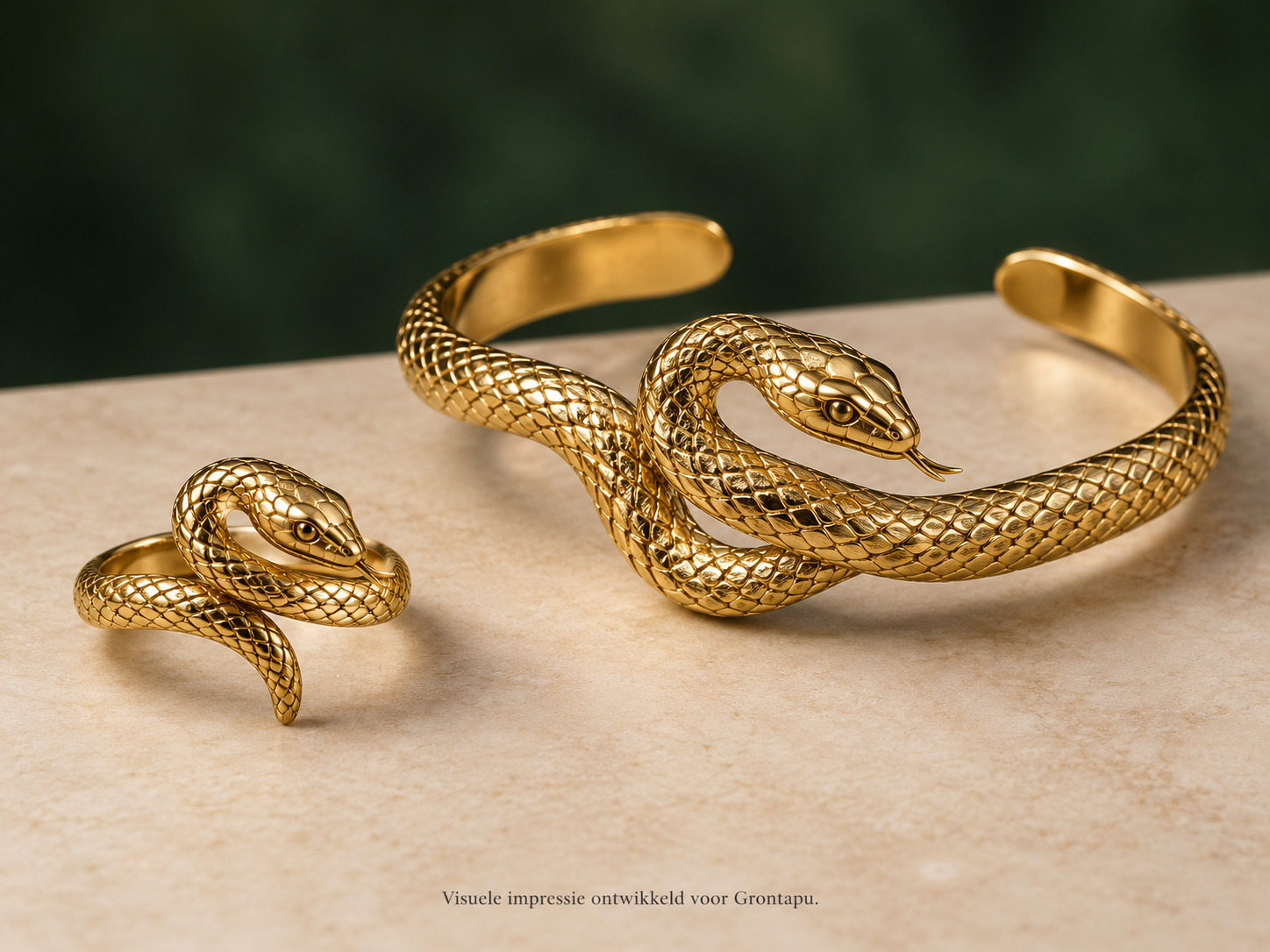 Slangvorm als ring of armband